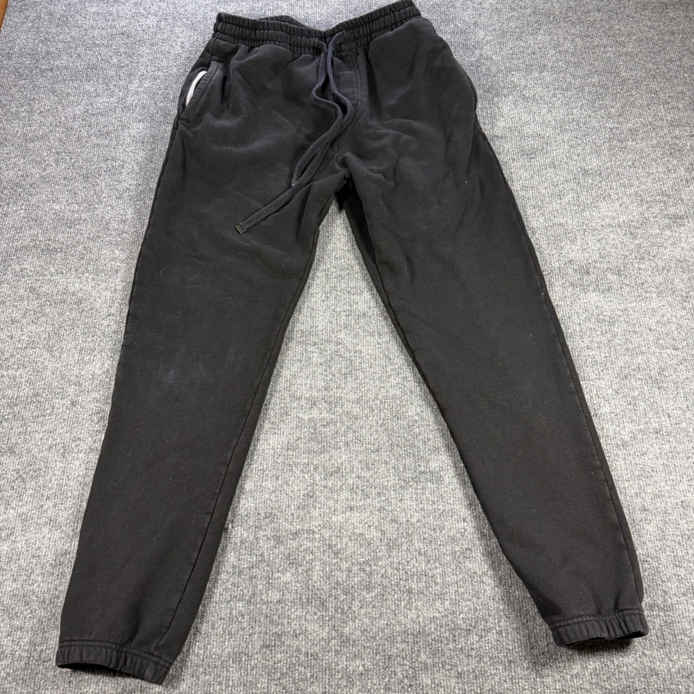 Talentless Fleece Sweatpants Cotton Black Size M Blokecore Comfy Hygge Cabincore
